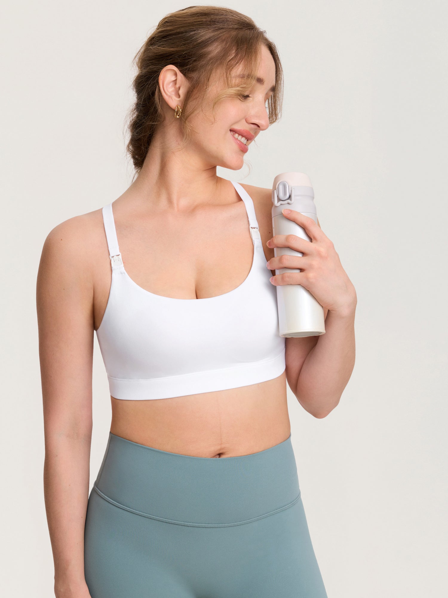 MOMANDA Women's Natrelax® Adjustable Y-back Nursing Bra Black