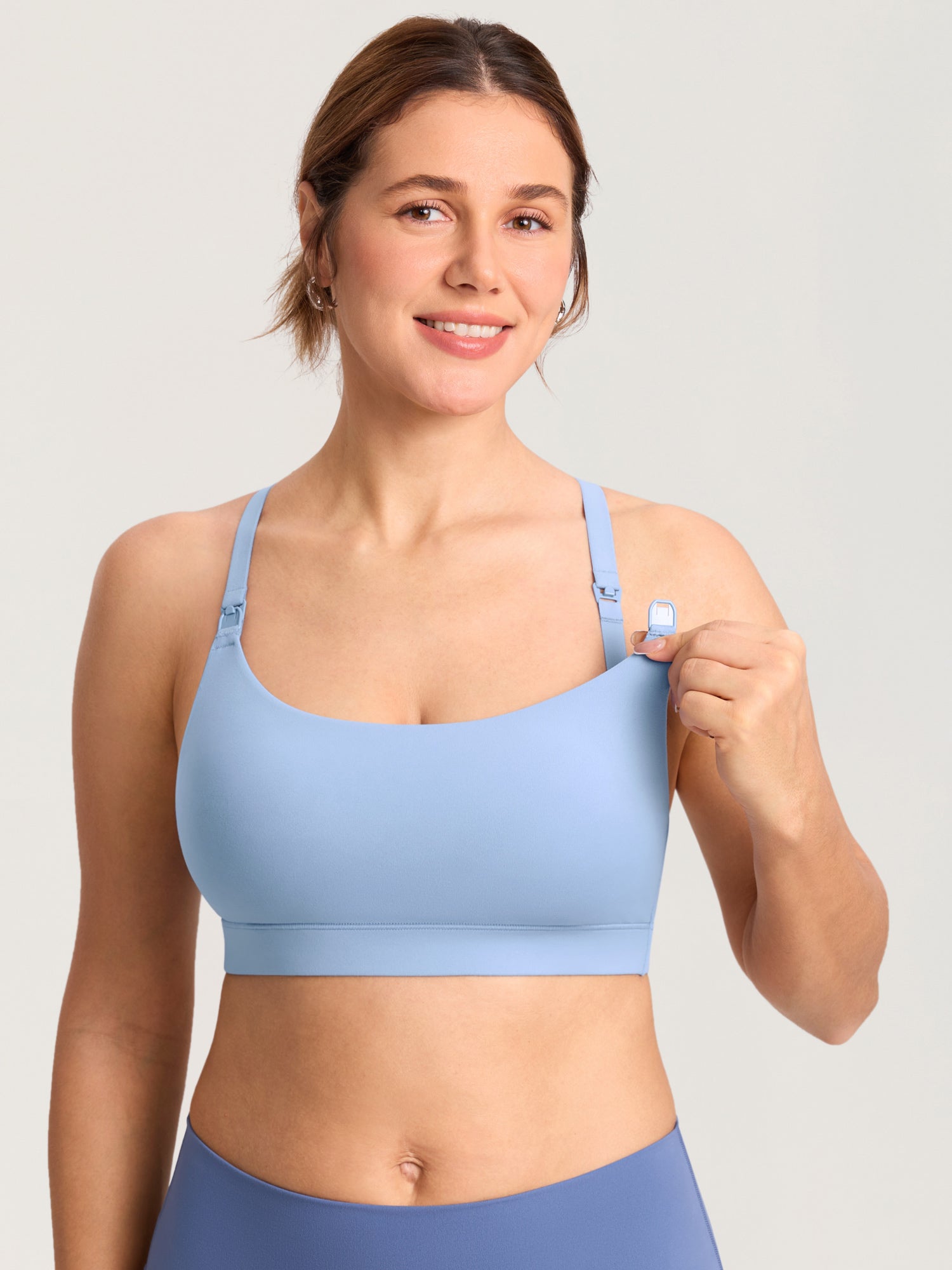 MOMANDA Women's Natrelax® Adjustable Y-back Nursing Bra White