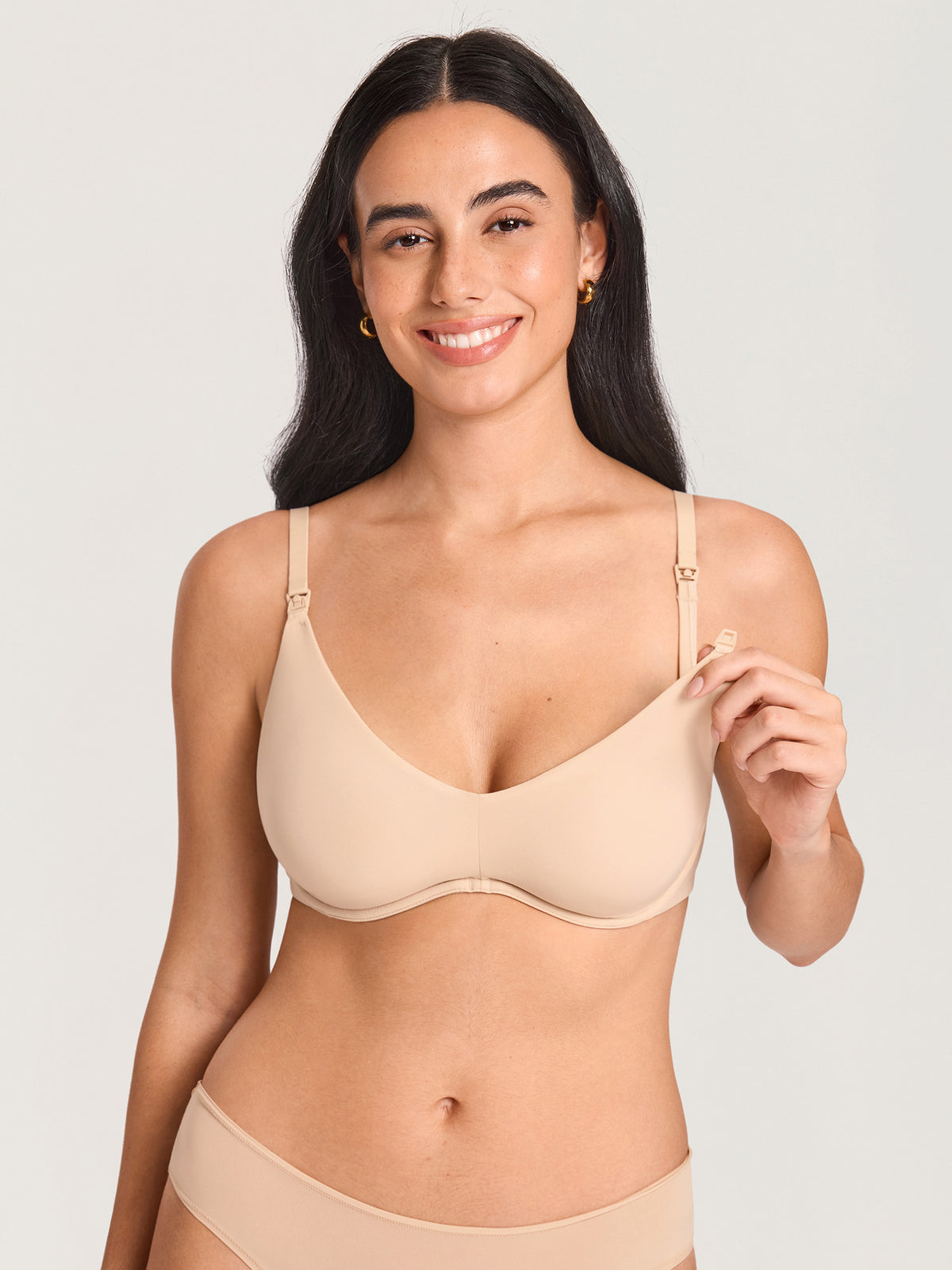 Inbarely® Plus Underwire Plunge Nursing Bra