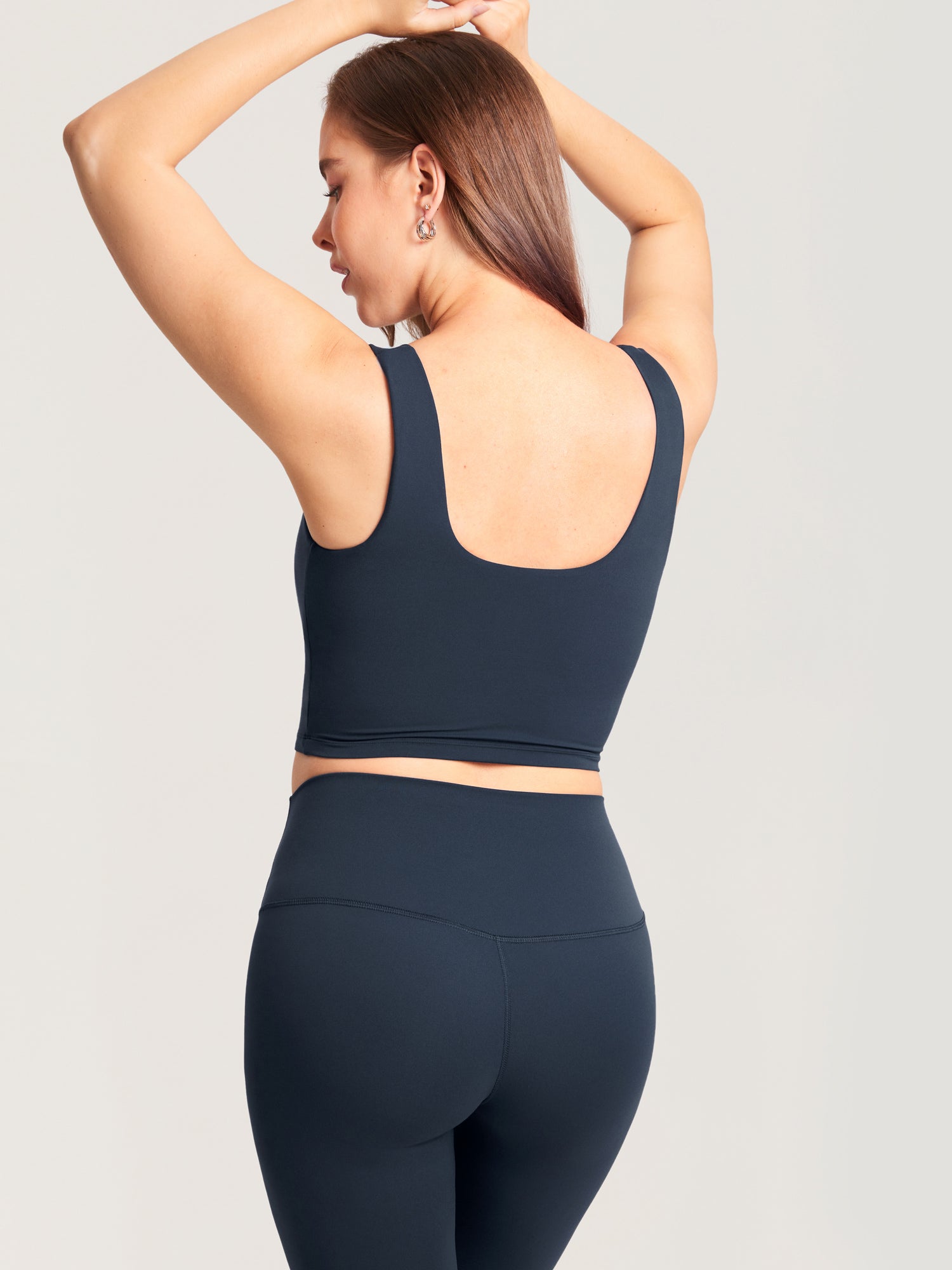 MOMANDA Women's Natrelax® Pumping Crop Tank Top Brown Purple