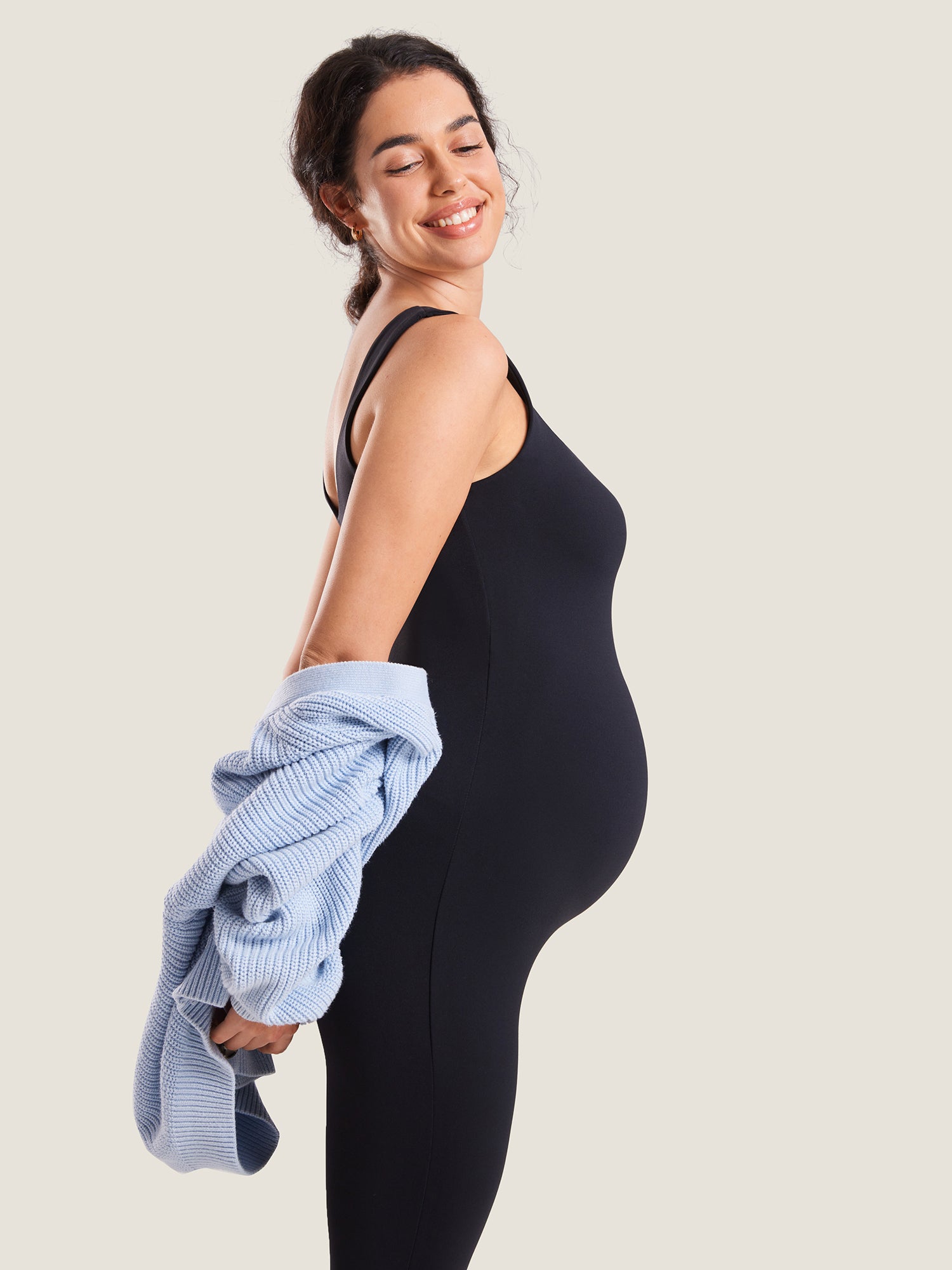MOMANDA Women's Natrelax® Maternity Jumpsuit, TITLE_BUMP-CHIC Black