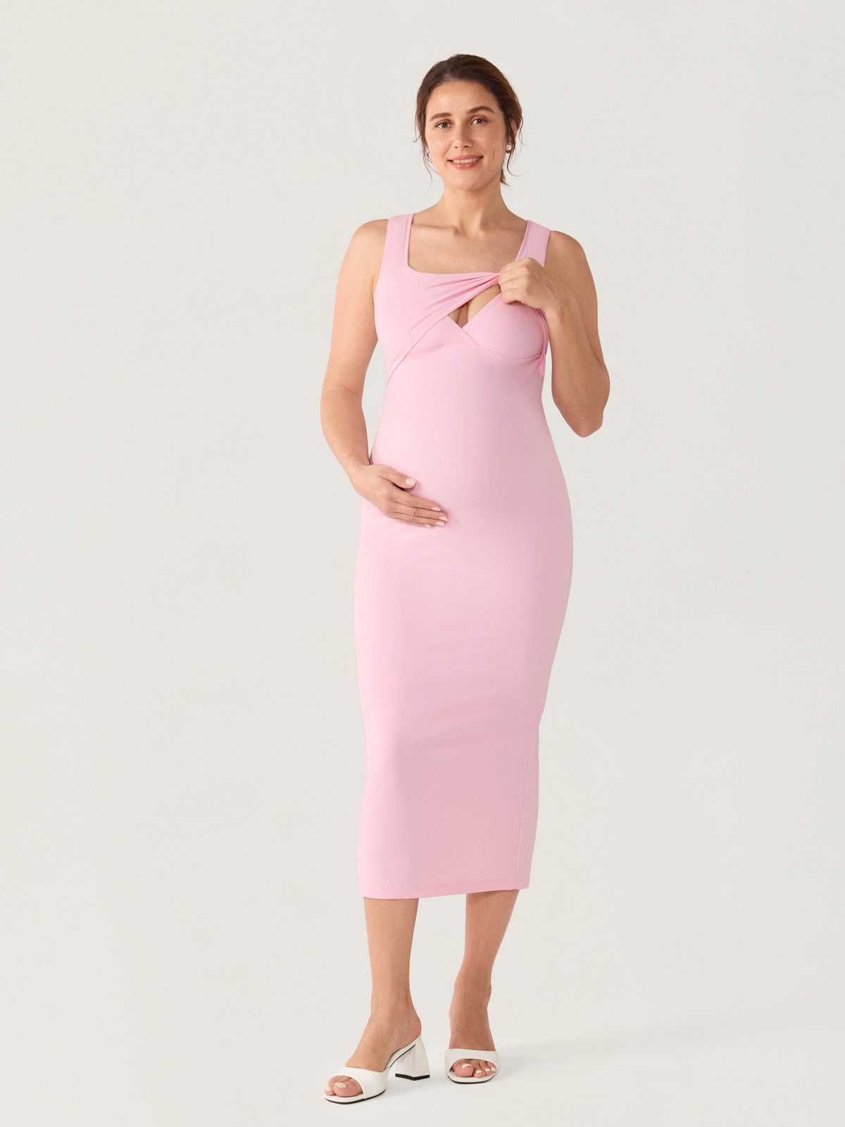 Natrelax® Hidden Crossover Babycon Maxi Dress