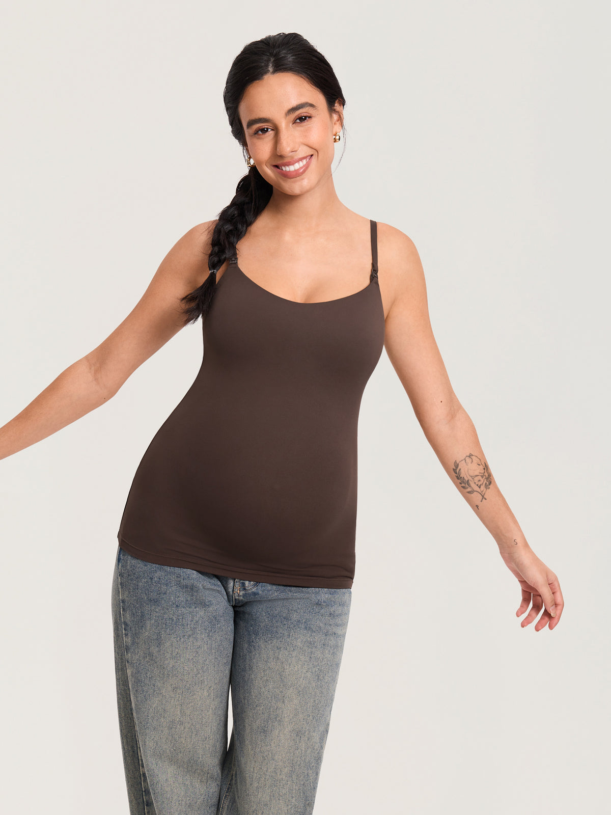 Airsofta Fixed Cup Nursing Cami Tank