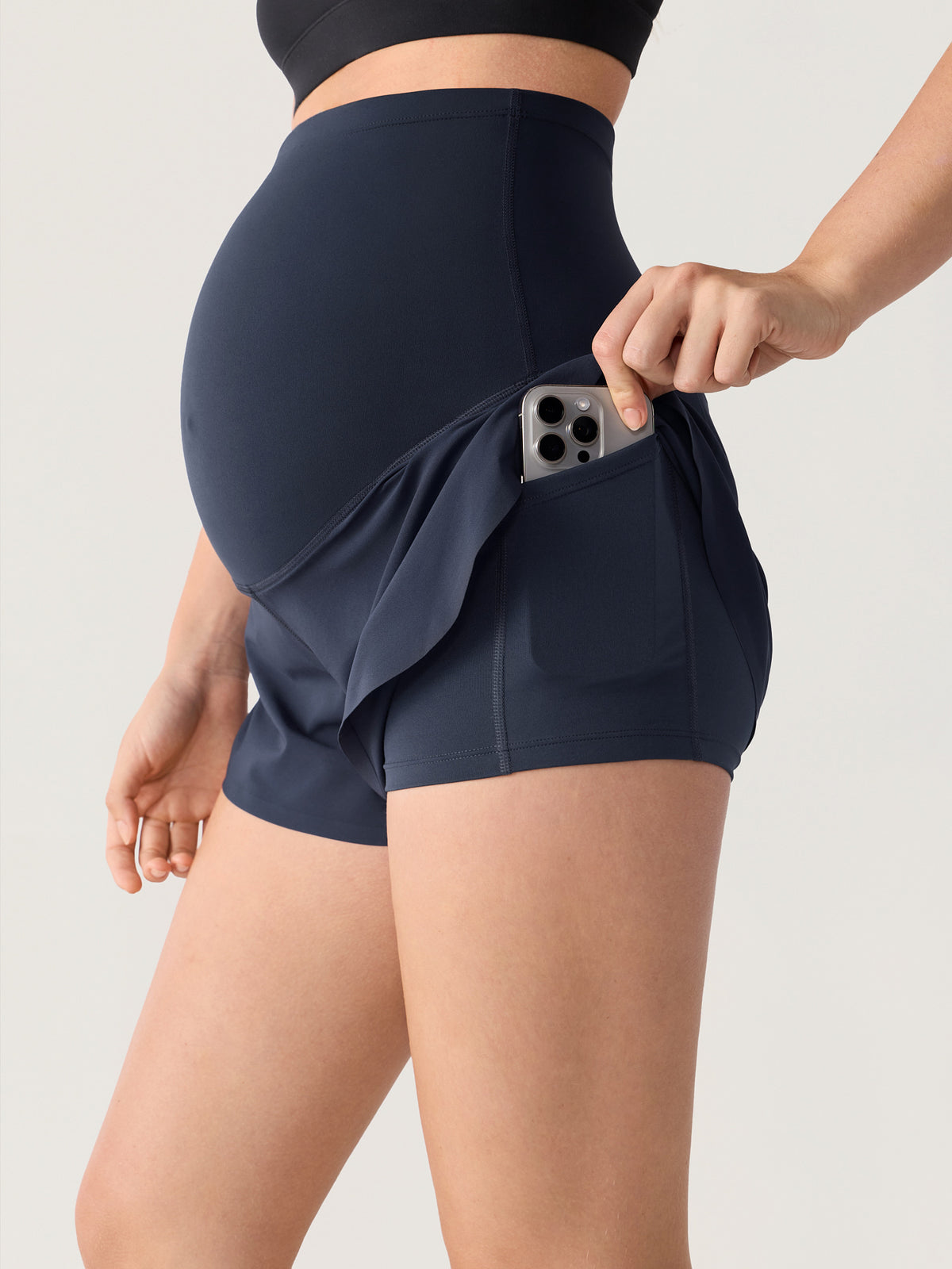 Bloomove™ Maternity Dolphin Shorts - with Inner Pockets