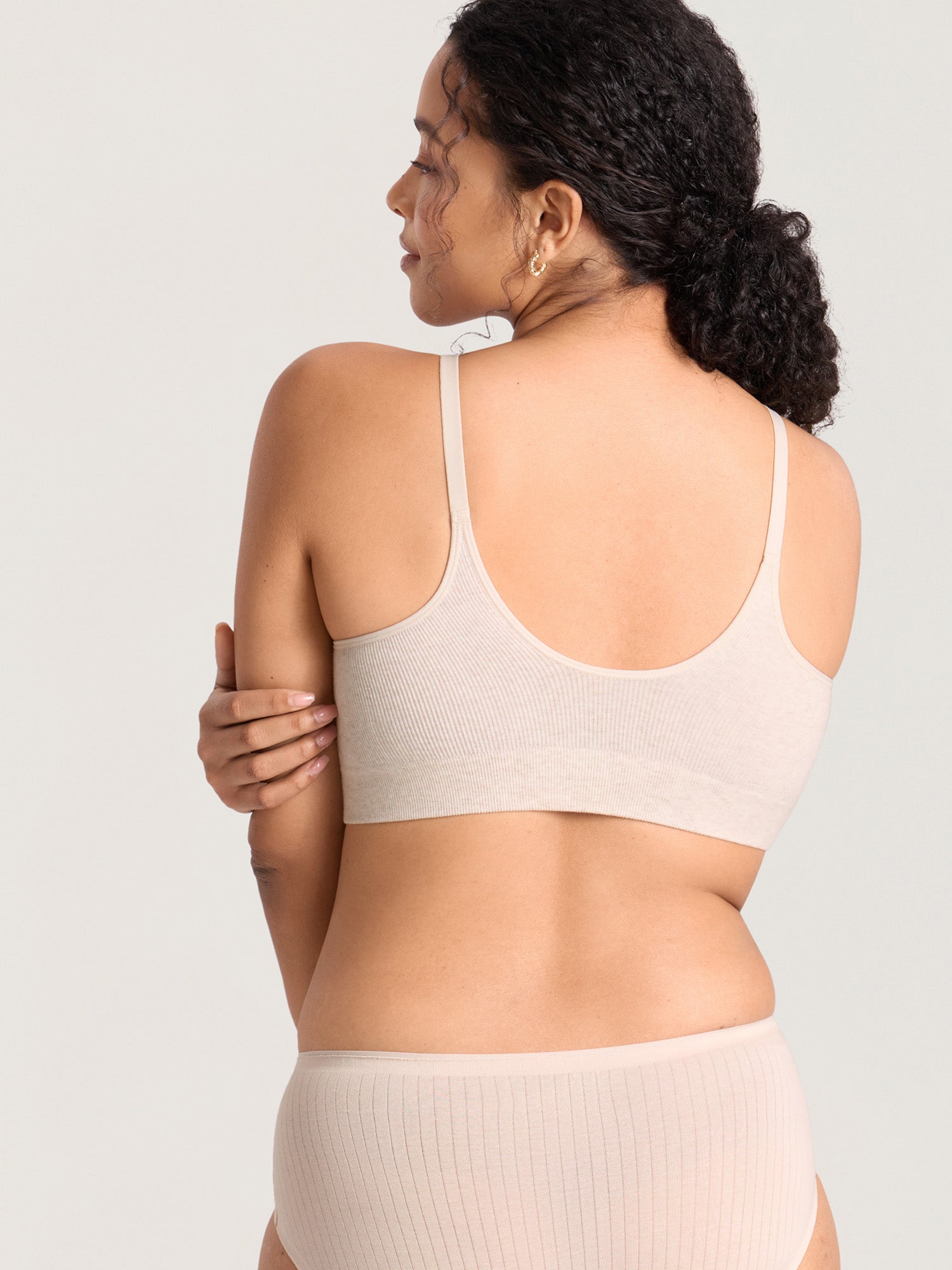 Ribbed Cotton Nursing Bralette
