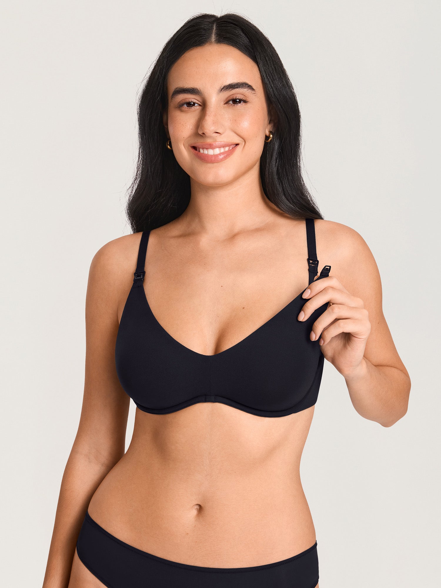 Inbarely® Plus Underwire Plunge Nursing Bra