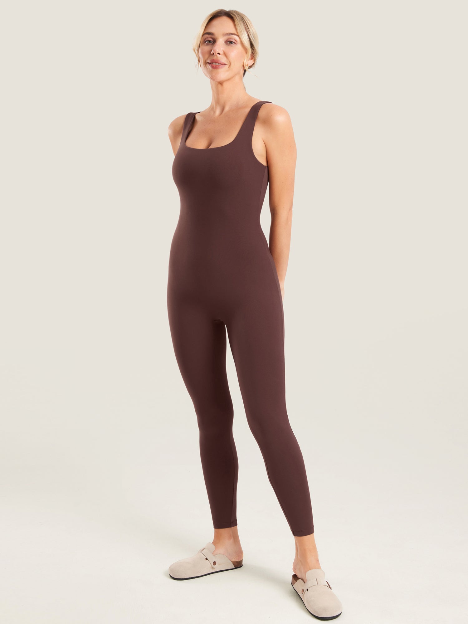 MOMANDA Women's Natrelax® Maternity Jumpsuit Taupe