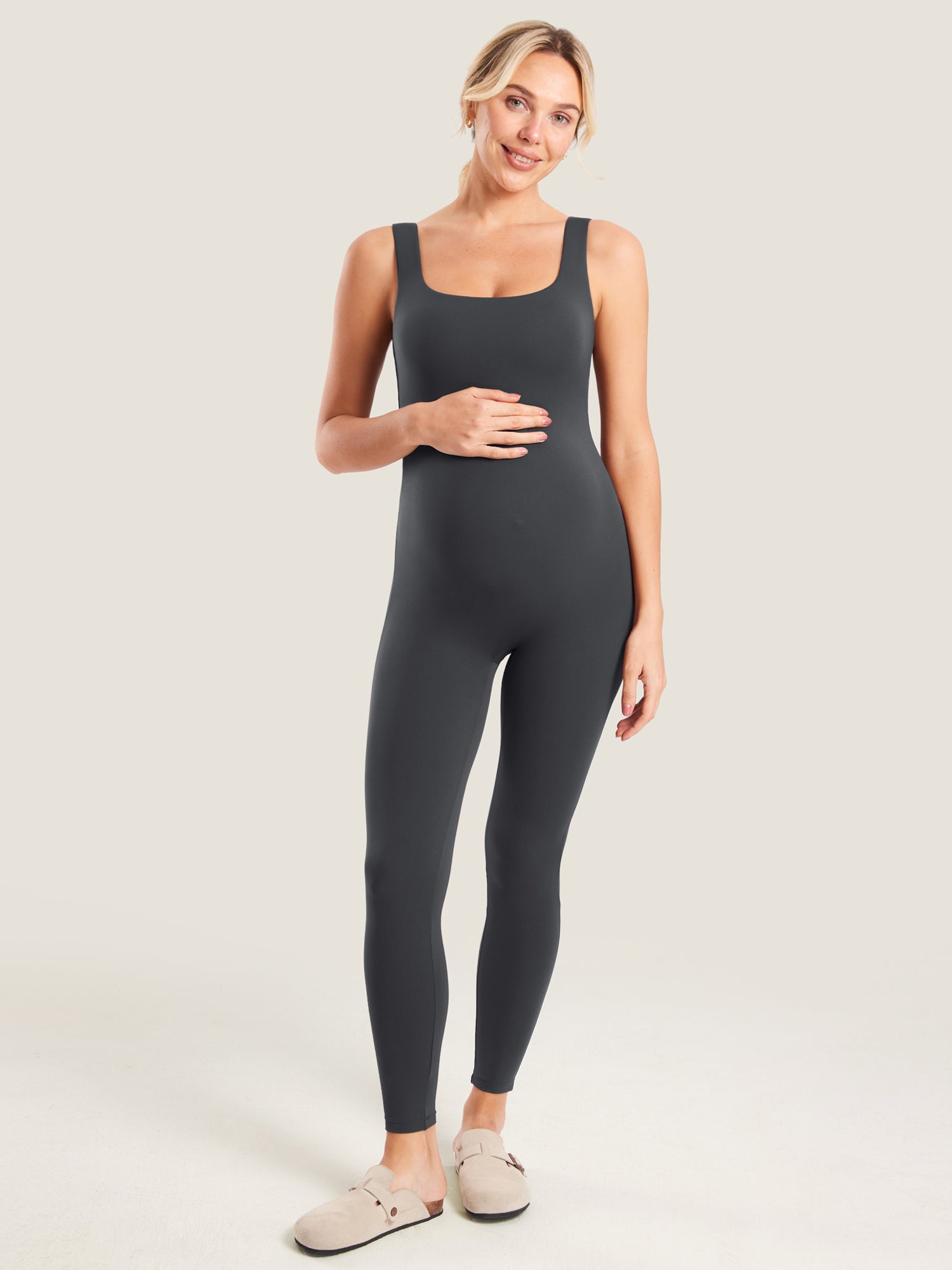 MOMANDA Women's Natrelax® Maternity Jumpsuit, TITLE_BUMP-CHIC Mysterious Grey