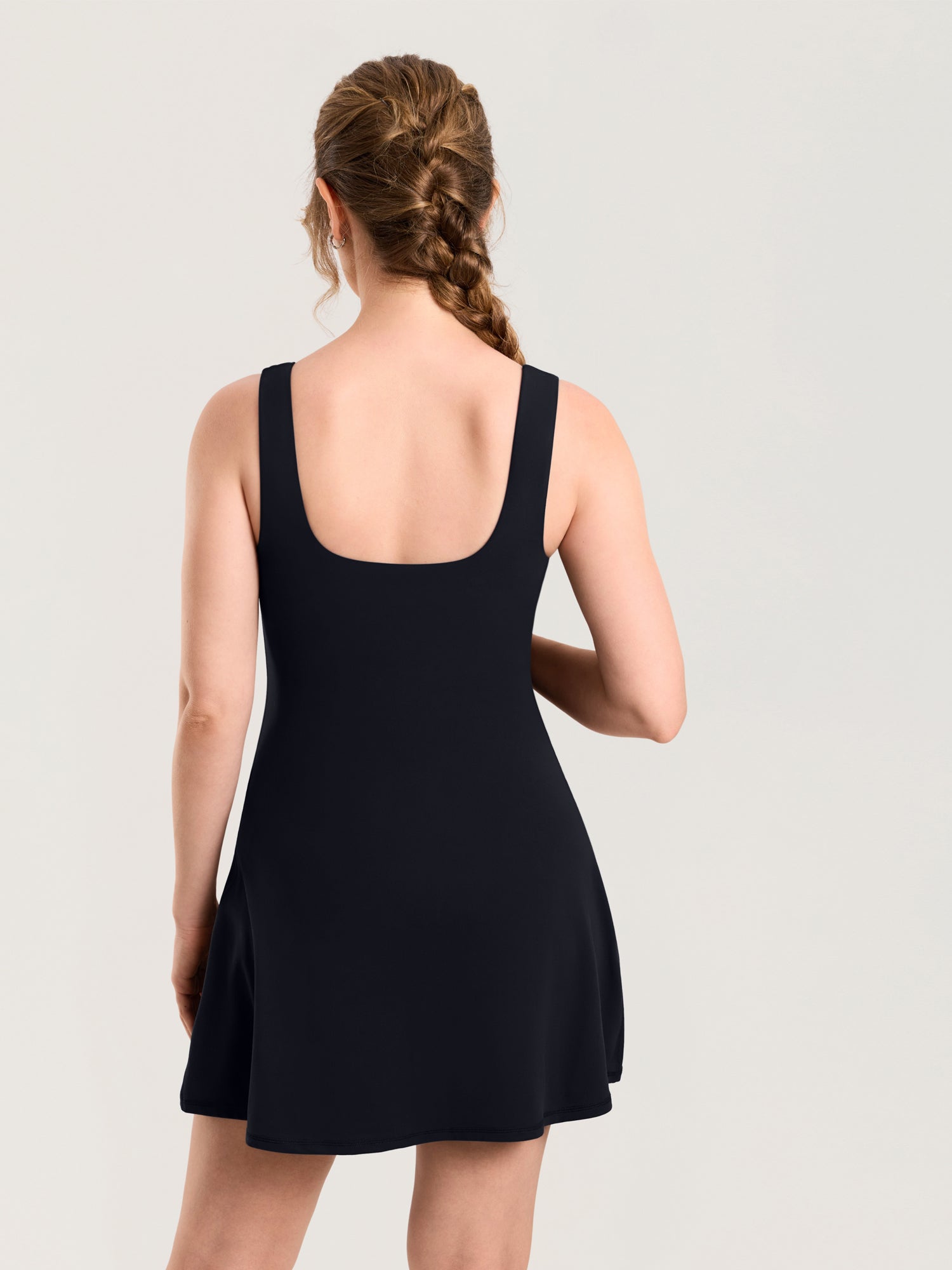 MOMANDA Women's Natrelax® Maternity Mini Dress - Easy Peezy Black @model_info:MOM2