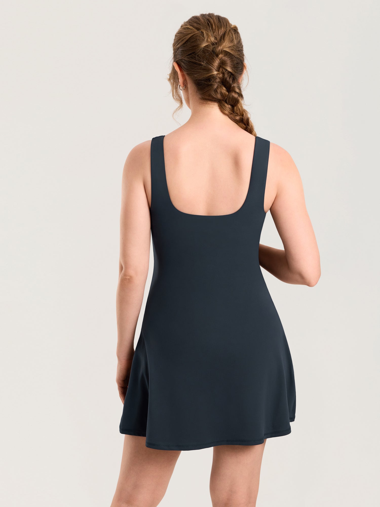 MOMANDA Women's Natrelax® Maternity Mini Dress - Easy Peezy True Navy @model_info:MOM2