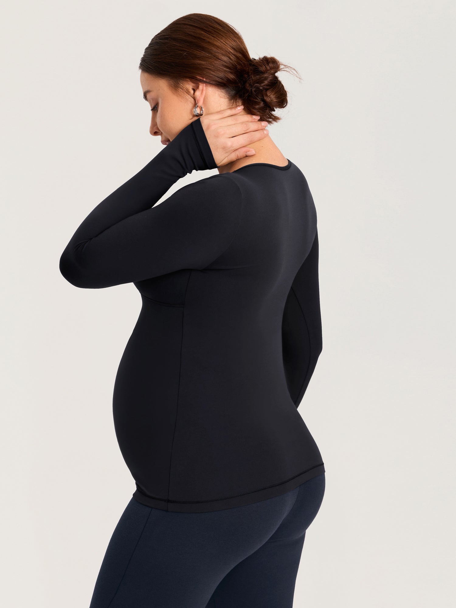 AirSoft Crossover Maternity & Nursing Top - Long Sleeves