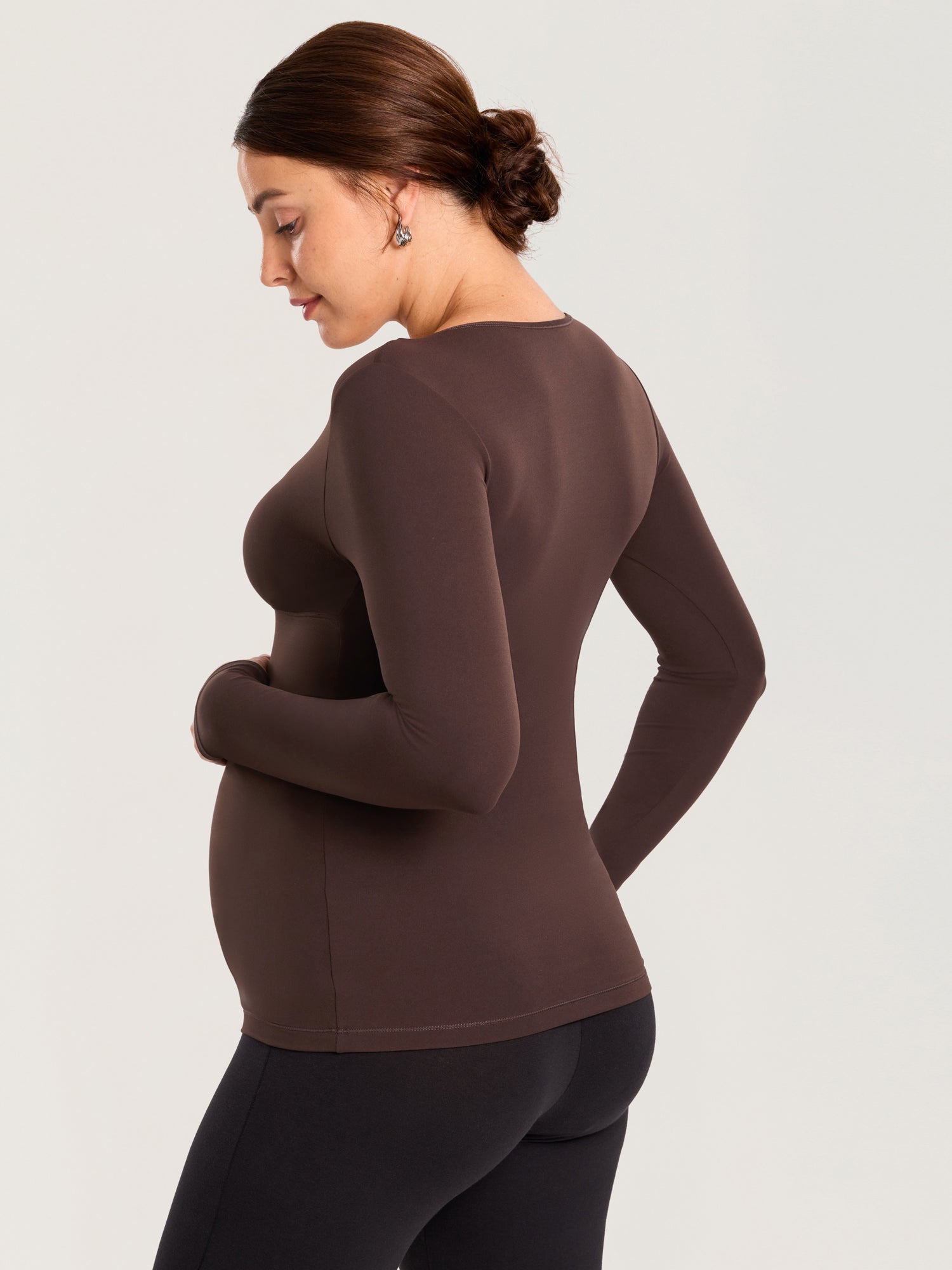 AirSoft Crossover Maternity & Nursing Top - Long Sleeves