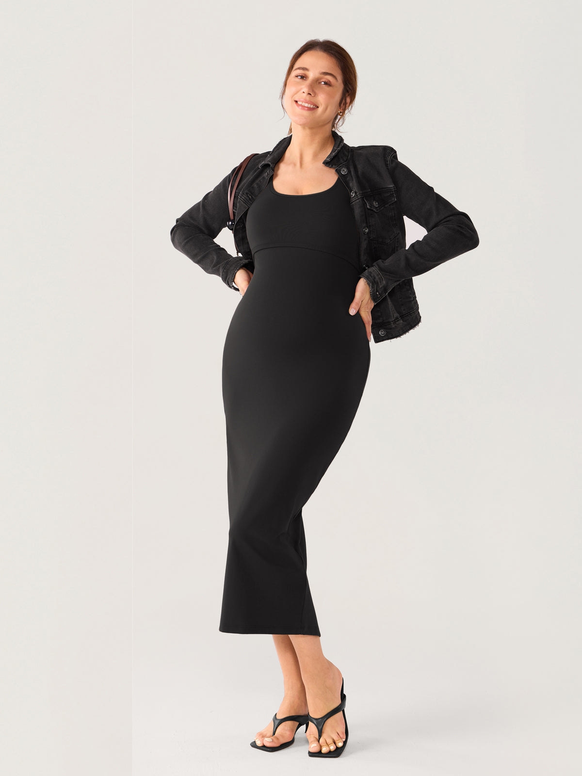 Natrelax® Hidden Crossover Babycon Maxi Dress