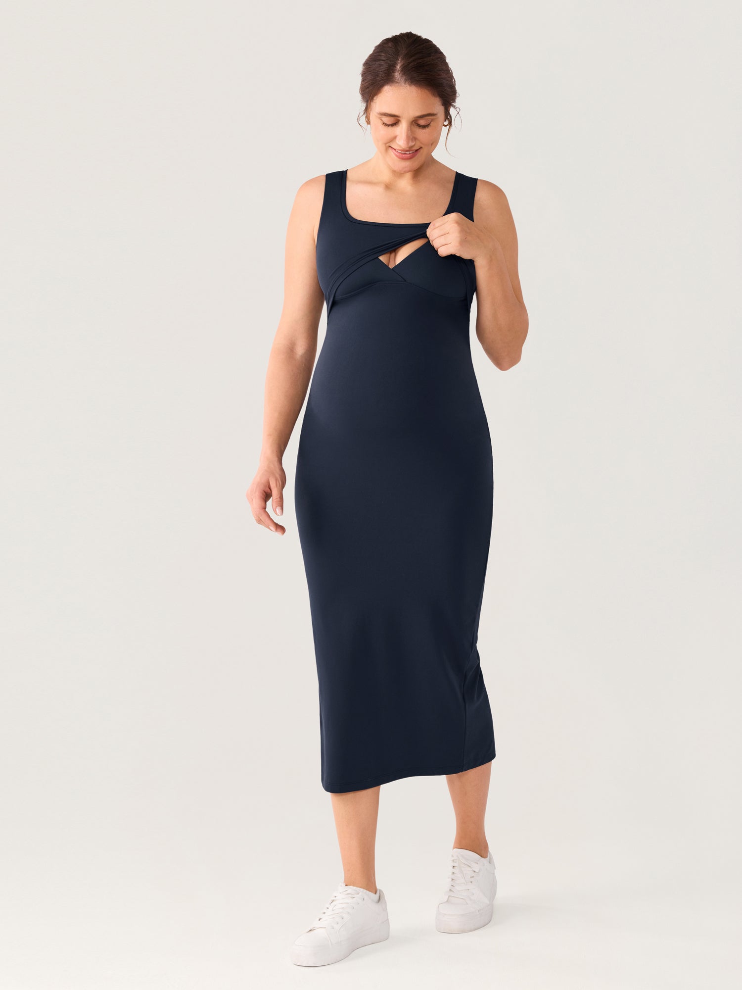 Natrelax® Hidden Crossover Babycon Maxi Dress