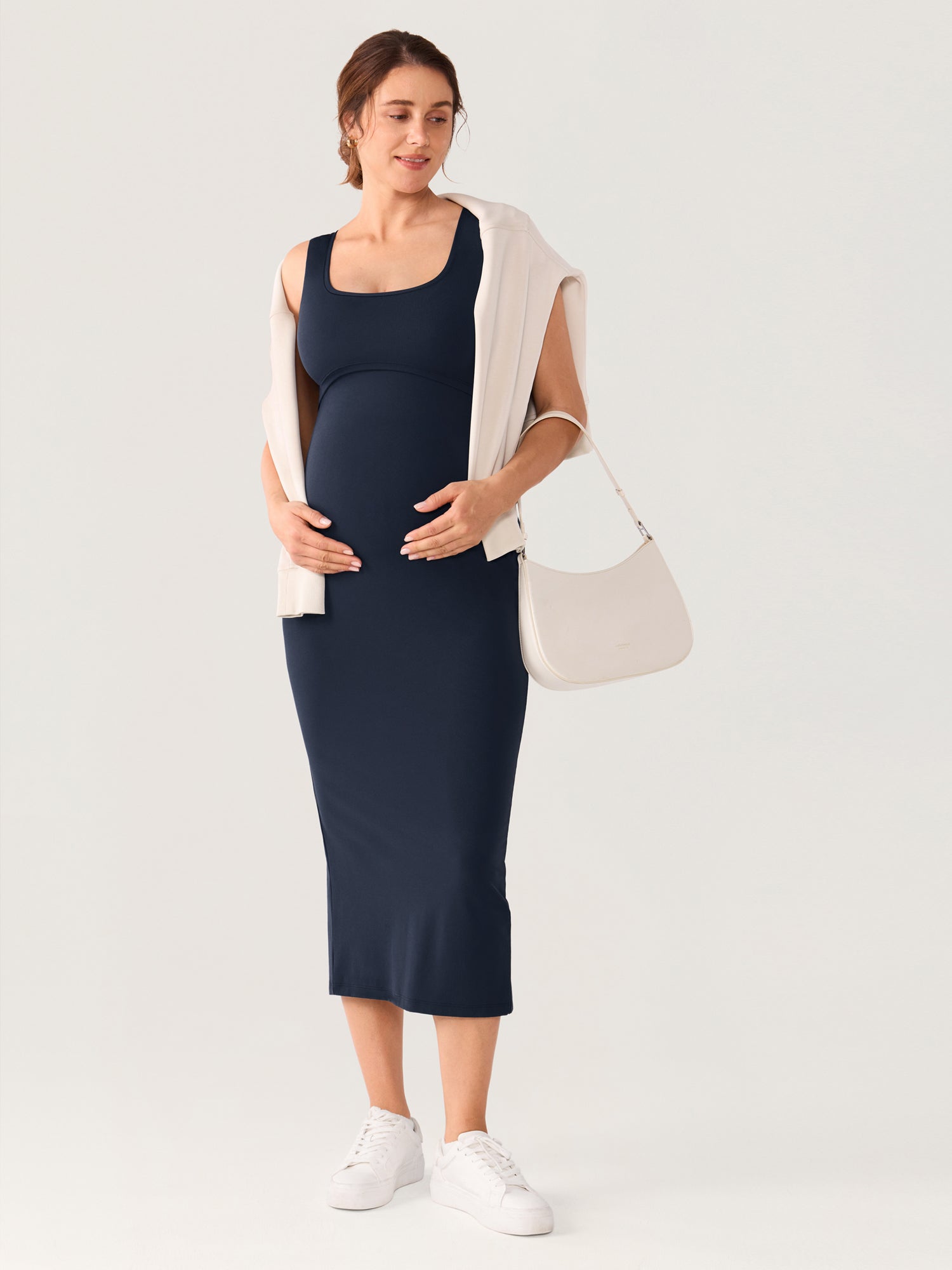 Natrelax® Hidden Crossover Babycon Maxi Dress