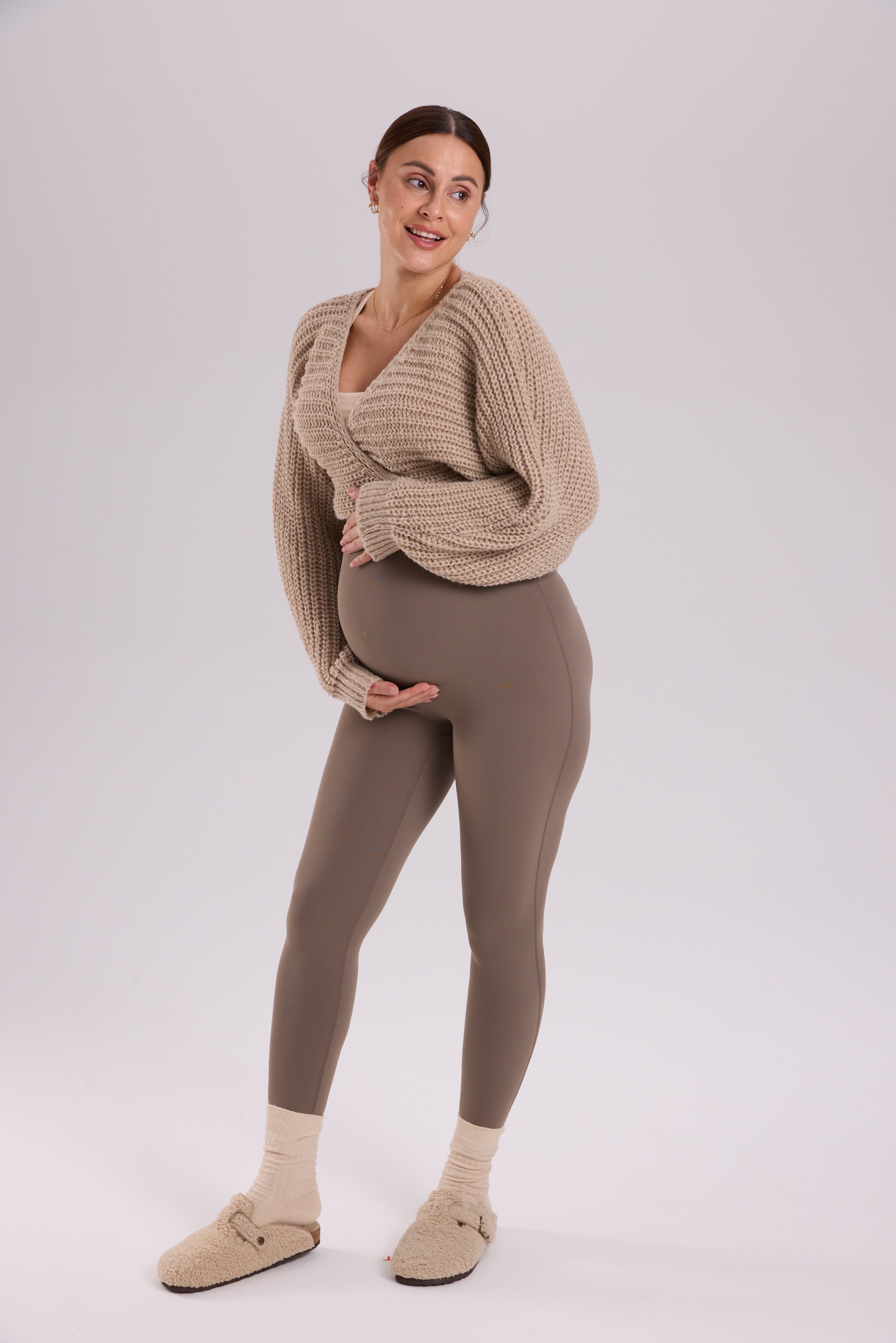 Natrelax® Seamless-Front Maternity Leggings 25"