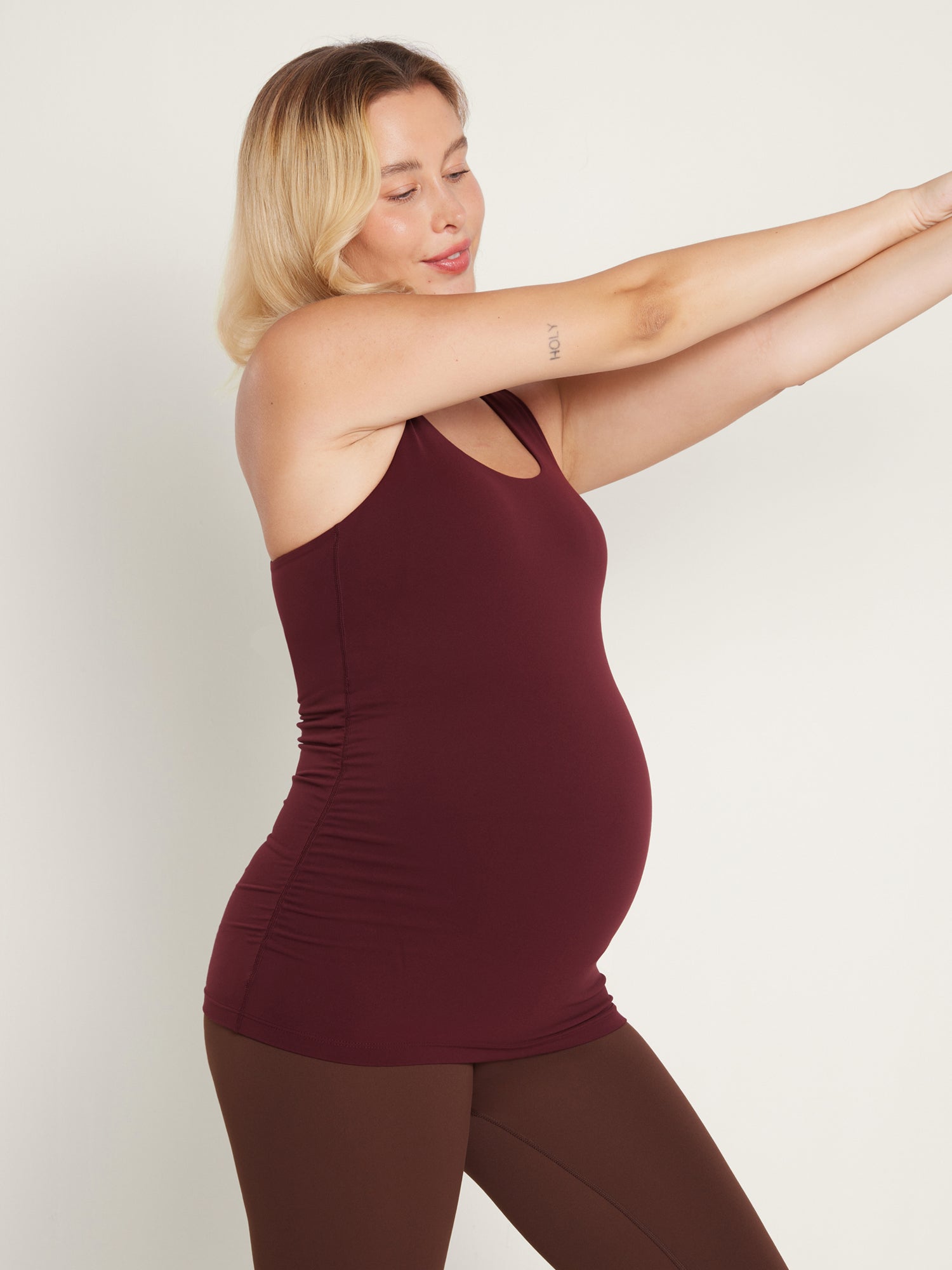 Natrelax® Racerback Maternity Tank - Ruched Sides